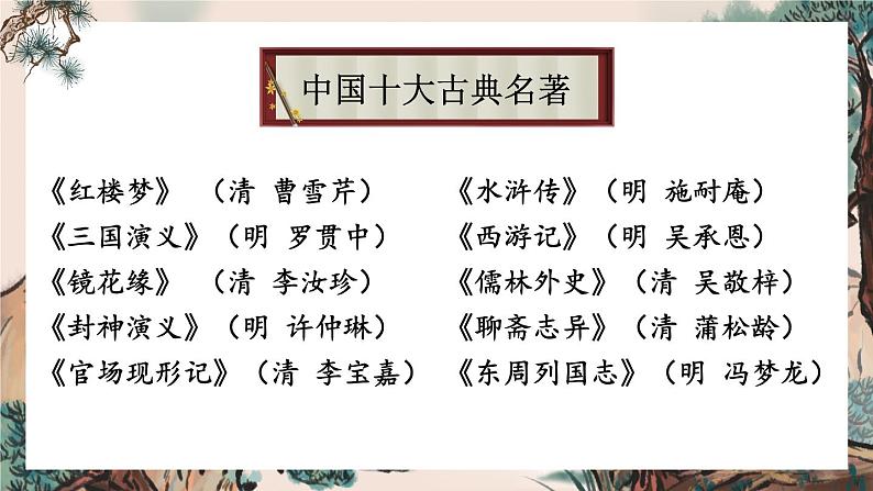 部编版语文五年级下册2-2 阅读：鸿篇巨著（名著阅读） 期末复习课件04