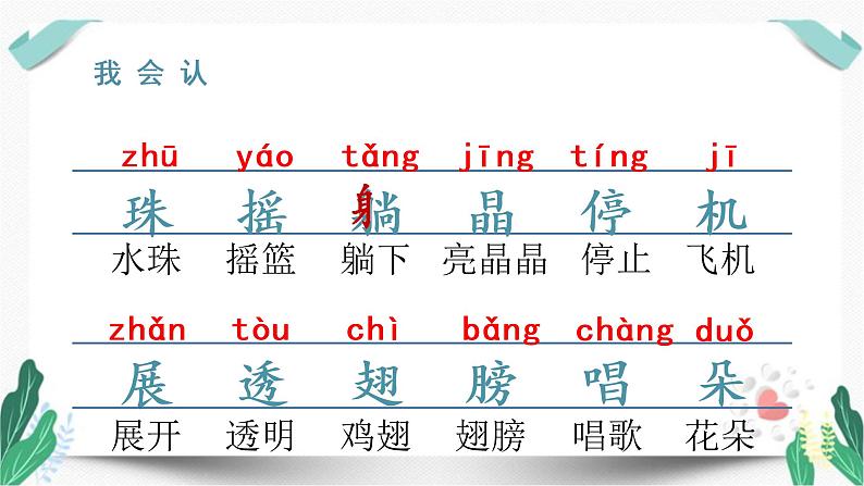 （教学课件）12 荷叶圆圆-人教版语文一年级下册第六单元教学课件第5页