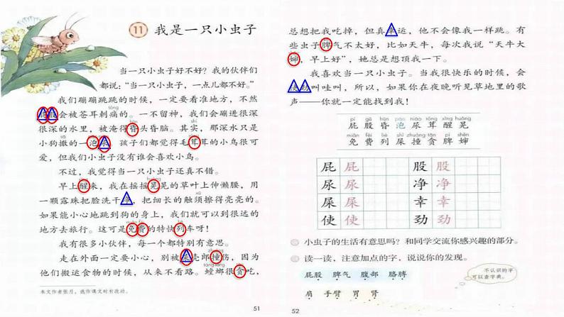 部编版二年级语文下册--11 我是一只小虫子（课件）第8页