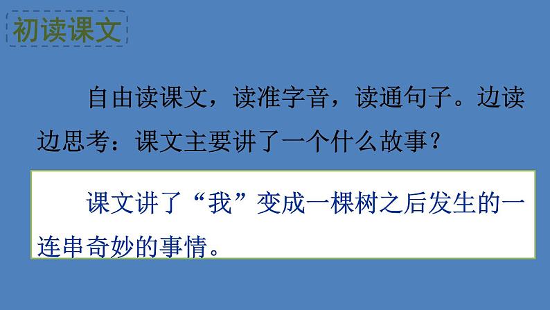 部编版三年级语文下册--17 我变成了一棵树（优质课件1）第6页