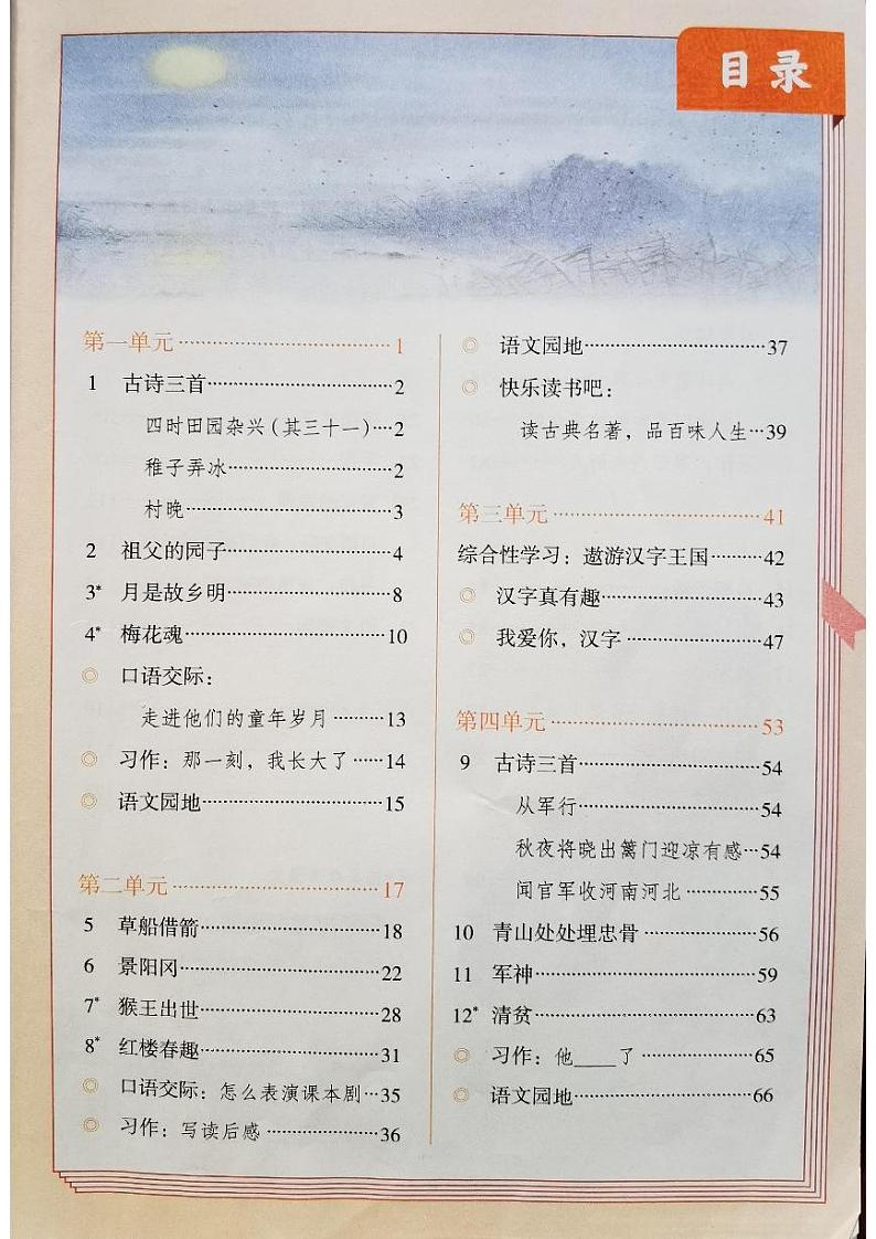 人教部编版五年级语文下册 全册思维导图第2页