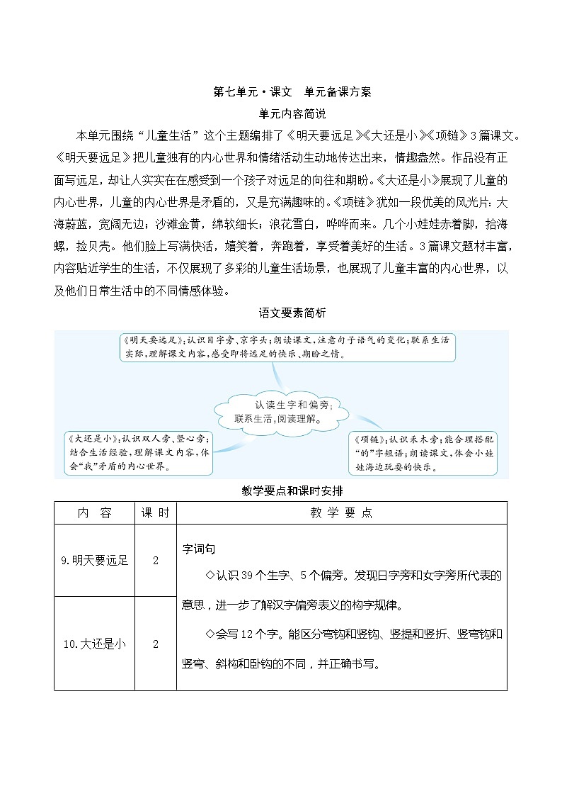 第七单元 备课方案01
