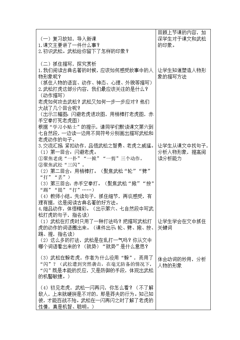 6 景阳冈（教案）部编版语文五年级下册第2页