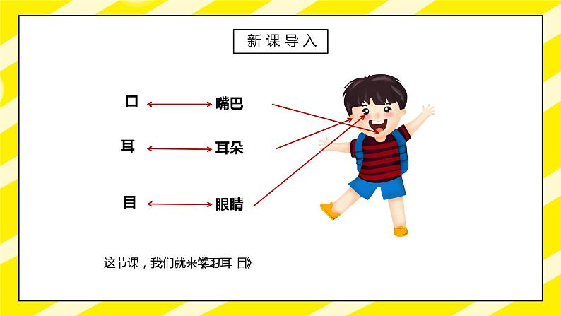 部编版一年级语文上册识字1口耳目第一课时PPT课件03