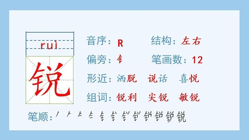 部编四下语文3 天窗生字课件第5页