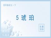 部编四下语文5 琥珀生字课件