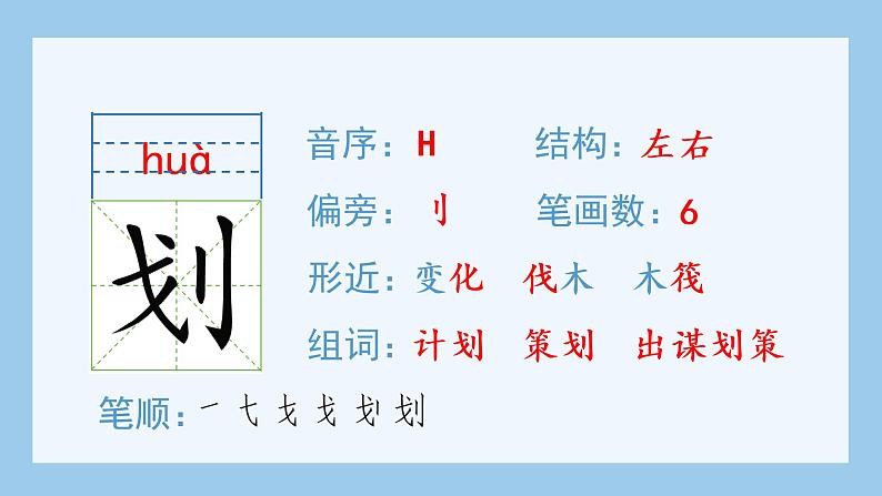 部编四下语文5 琥珀生字课件第7页