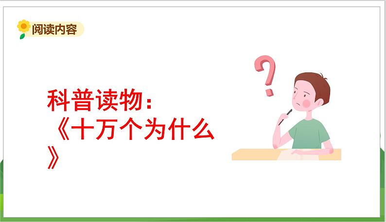 语文部编版四年级下册 第二单元 快乐读书吧：十万个为什么 PPT课件02