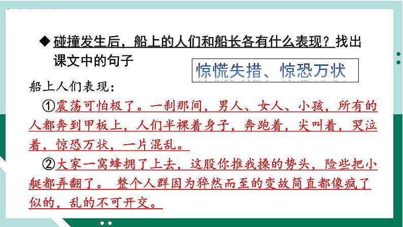 语文部编版4年级下册23课 “诺曼底号”遇难记2课件PPT07