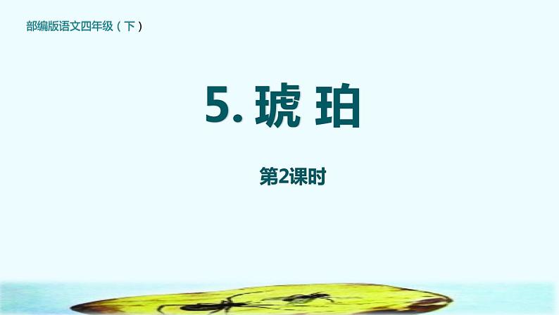 语文部编版4年级下册5课 琥珀2课件PPT01