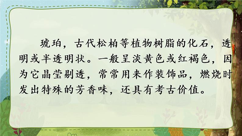 语文部编版4年级下册5课 琥珀3课件PPT06