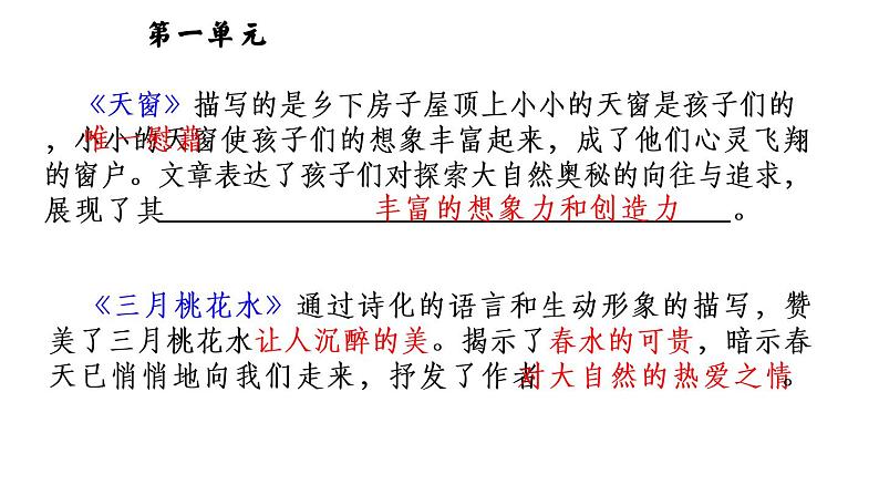 期中复习（课件） 人教部编版四年级语文下册第6页