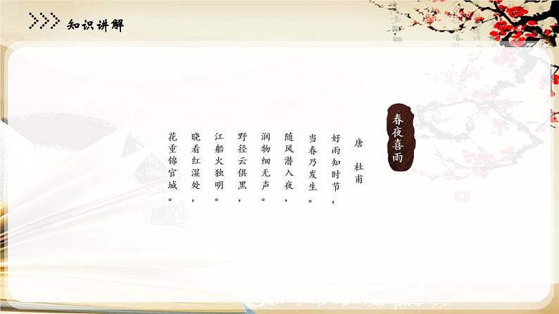 六年级语文下册课件-春夜喜雨 部编版(PPT)第4页