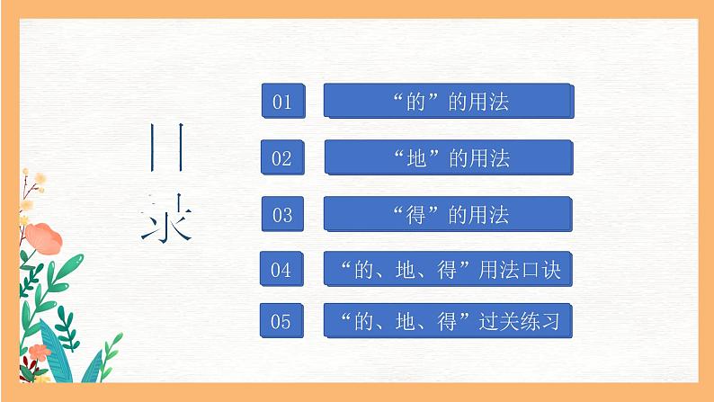 专题1 正确区分“的、地、得” 的用法（课件）小升初语文素养课程系列02