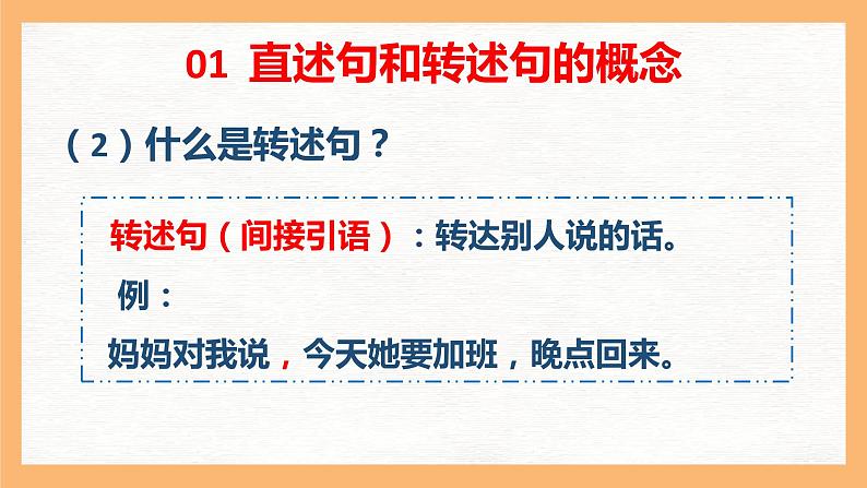 专题9 直述句改转述句方法解析（课件）小升初语文素养课程系列第5页