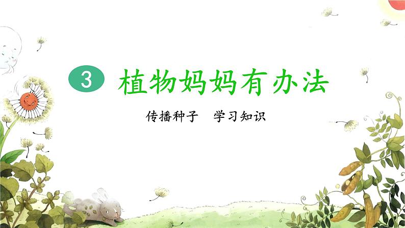 3《植物妈妈有办法》课件+教案+练习课件+朗读视频01