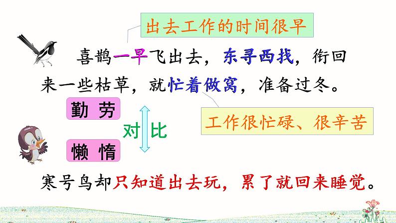 13《寒号鸟》课件+教案+练习课件+朗读视频07