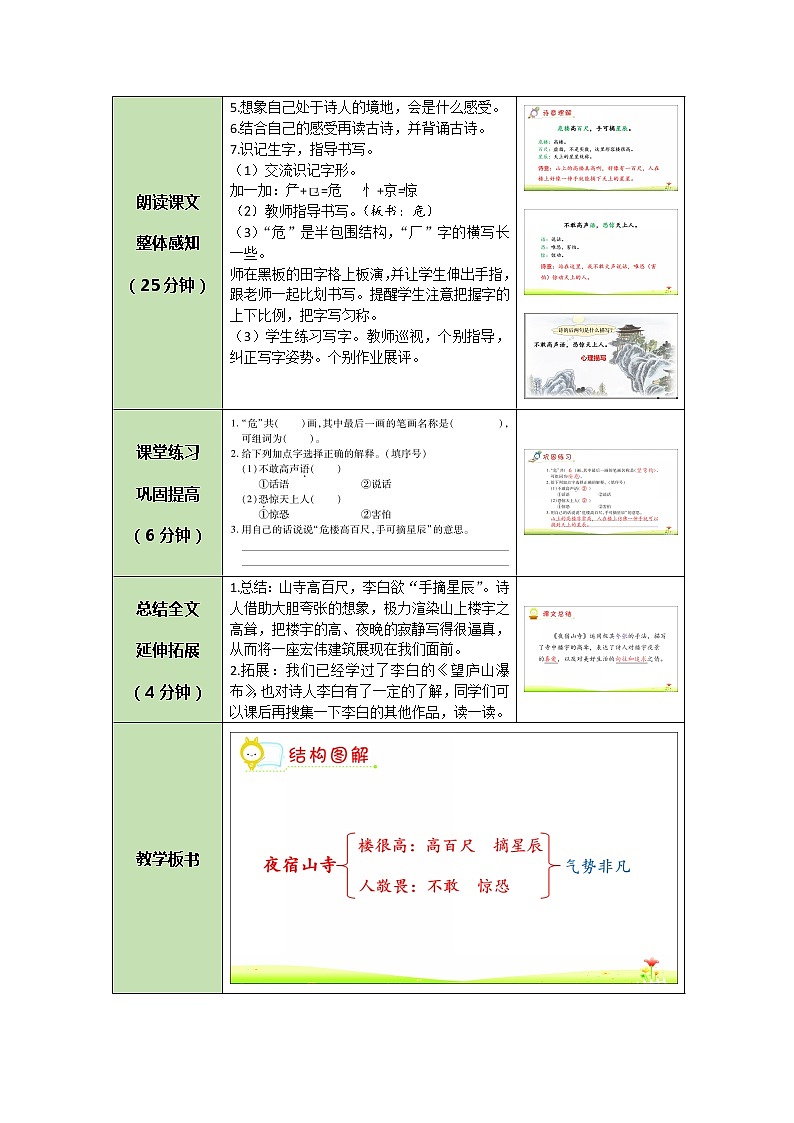 19《古诗二首》课件+教案+练习课件+朗读视频02