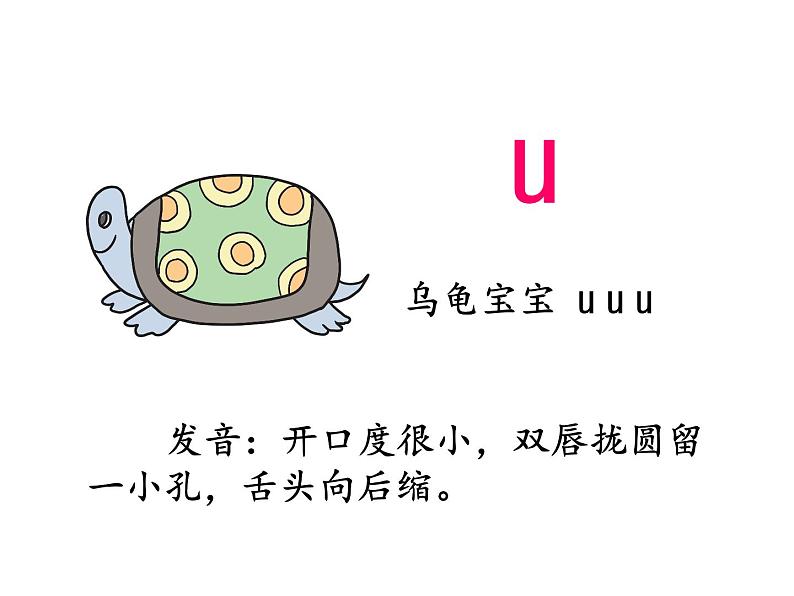 一年级统编版语文上册课件i u ü y w第6页