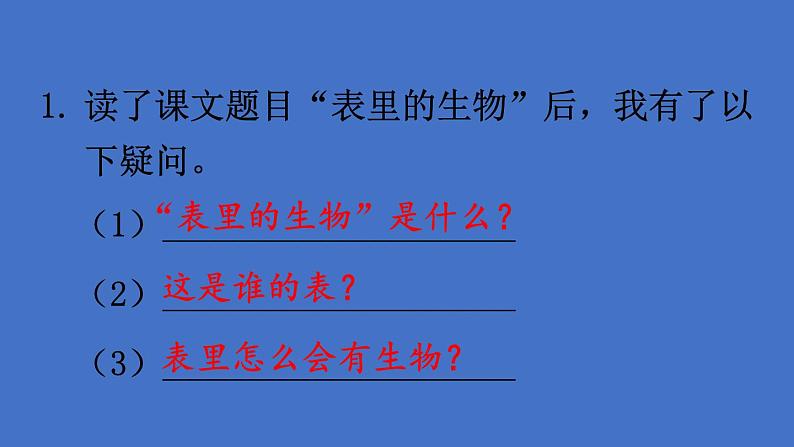 部编版六年级语文下册--16 表里的生物（精品课件）03
