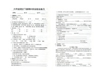 安徽省宿州市埇桥区朱仙庄镇宋庙小学2022-2023学年六年级下学期期中语文试卷