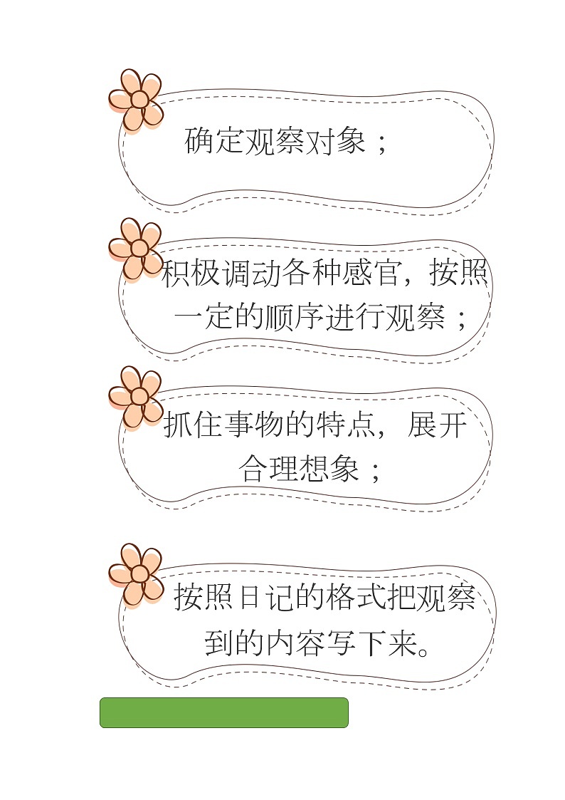 2023年小升初部编版语文写作技巧专项冲刺：第二部分：日记篇 （讲义）第3页