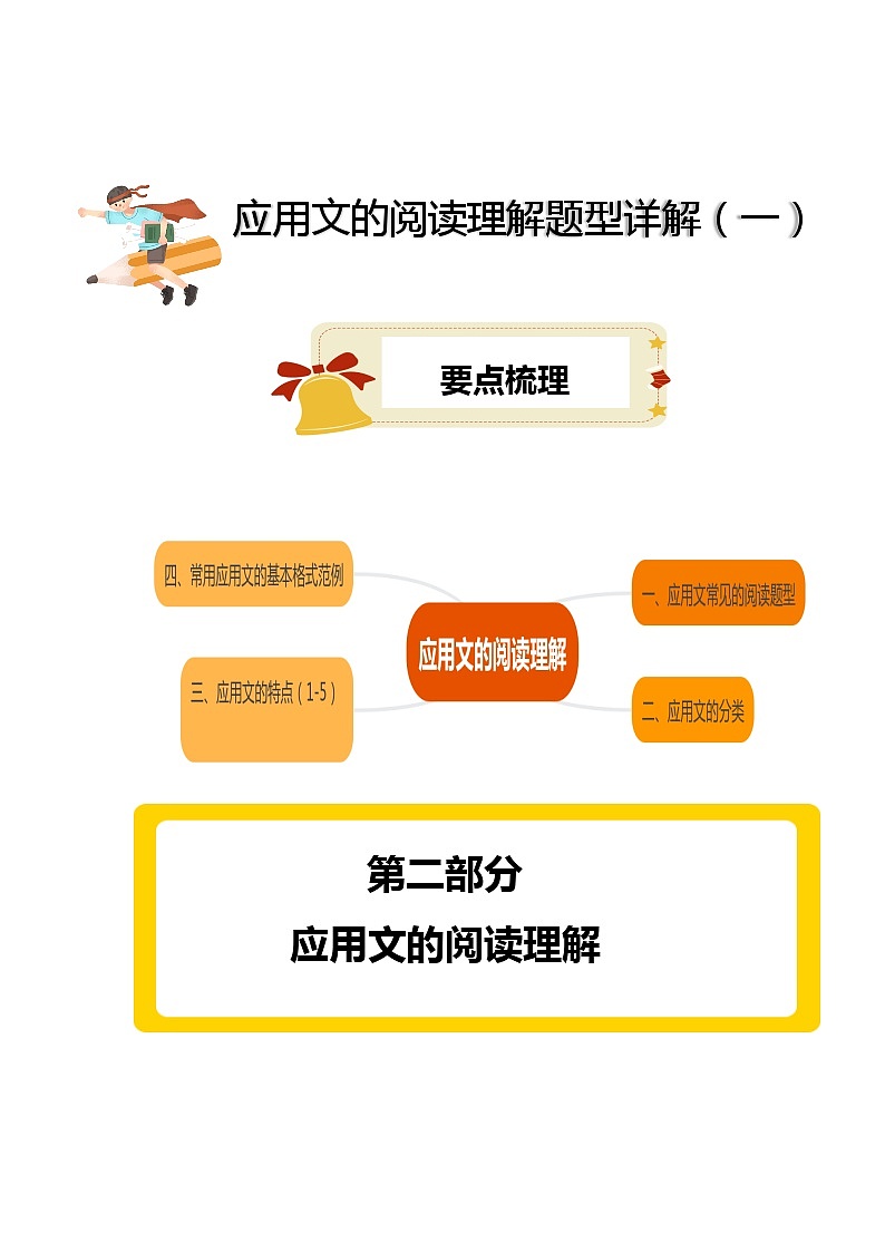 2023年小升初部编版语文阅读理解专项冲刺：专题12应用文阅读理解题型（一）第1页