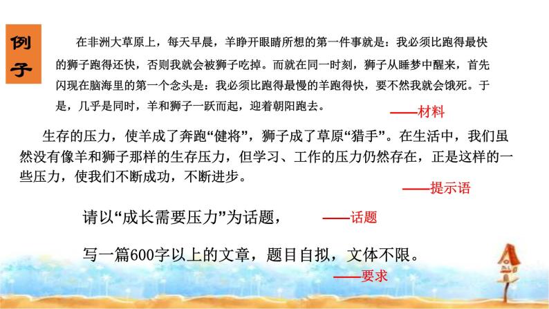 话题作文 ——人教统编版语文小升初满分作文（课件）04