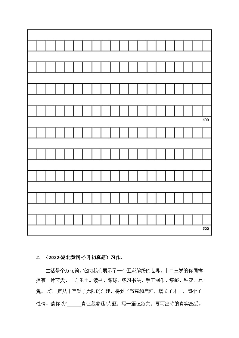 专题13 习作与表达（原卷版）第3页