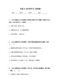 专题06 综合性学习——【湖南地区】2021+2022年小升初语文真题专项汇编（原卷版+解析版）