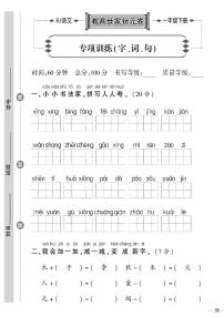 （2023春）聊城专版-人教版小学语文（一下）-专项检测题（共8页2套）