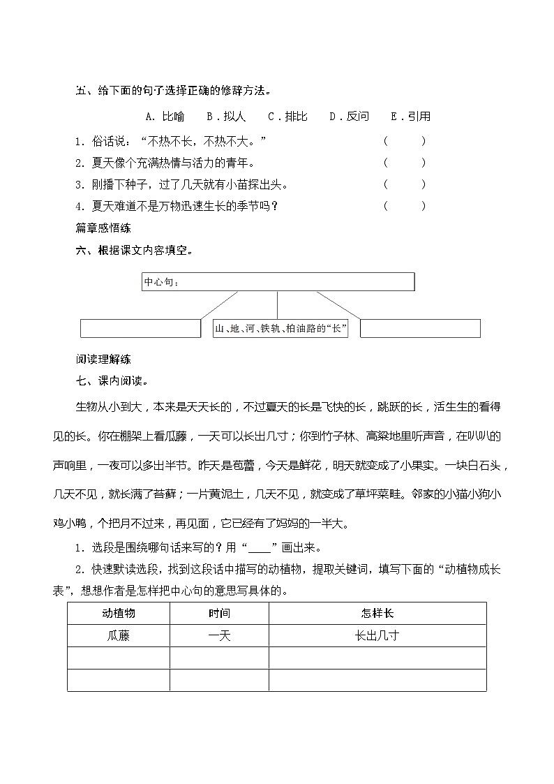 16《夏天里的成长》第2课时 课件+教案+课时测评+导学案设计02