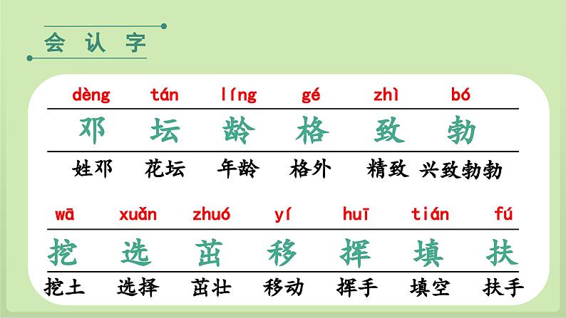 （教学课件）4.邓小平爷爷植树第1课时第8页