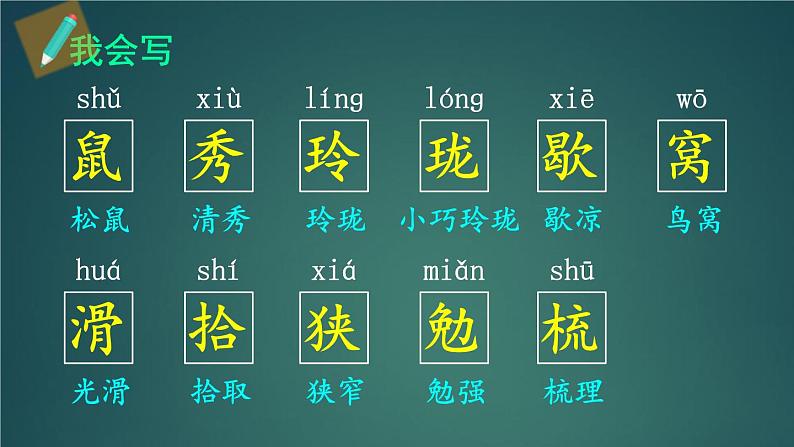 17 松鼠 课件-部编版语文五年级上册08