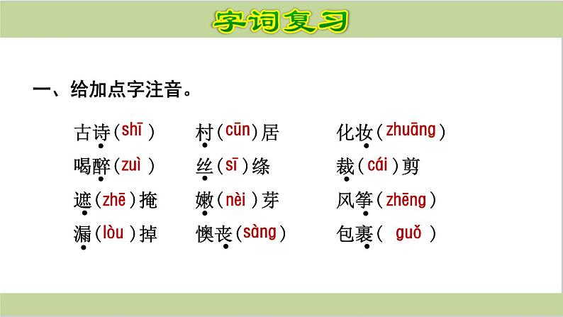 部编语文二年级语文下册《期末总复习课件》第3页