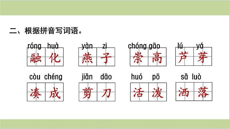 部编语文三年级语文下册《期末总复习课件》第4页