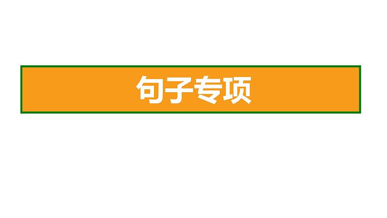 六年级语文下册期末专项复习 句子专项课件PPT02