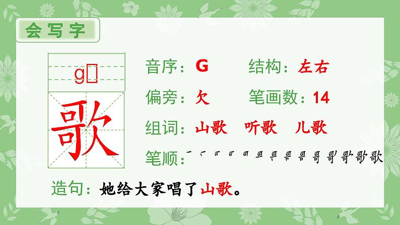 识字3 拍手歌生字课件02