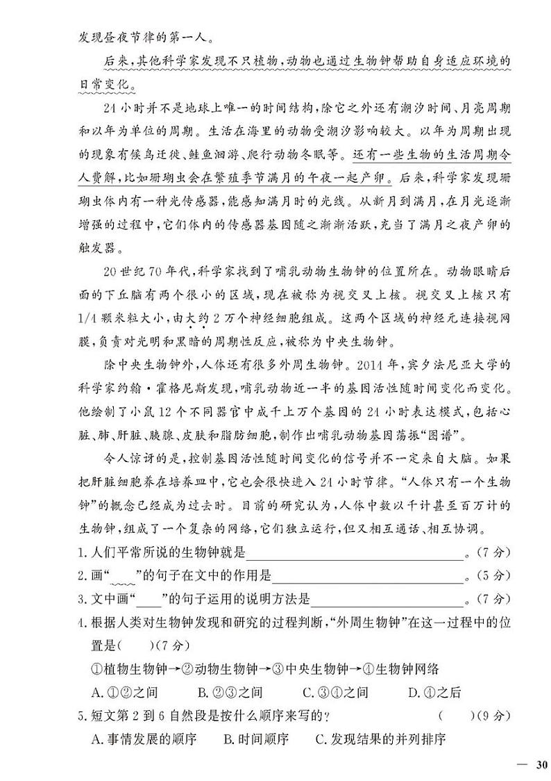 （2023秋）人教版（小学）语文（六上）-同步扩展阅读-专项阅读训练（二）（共4套）03