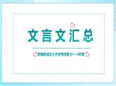 2023部编版小升初专项复习《1-6年级文言文汇总》课件PPT