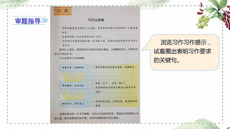 第二单元 习作： 写作品梗概（课件）-2022-2023学年语文六年级下册同步作文（部编版）04