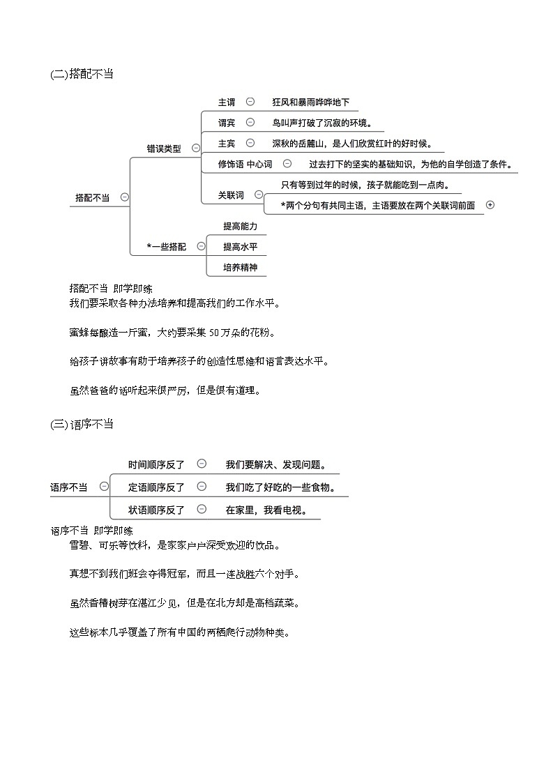 六年级语文小升初精品专题【病句】练习试题解析（含答案）02