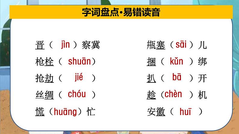 部编版语文四年级下册 第六单元总复习 课件08