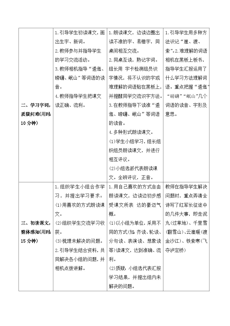 统编版语文6年级上册 第2单元 5 七律·长征 PPT课件+教案02