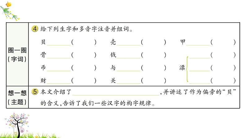 人教版二年级语文下册 识字3 “贝”的故事课件PPT第3页