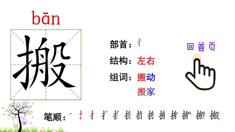 人教版二年级语文下册 21 青蛙卖泥塘（笔顺）课件PPT第4页