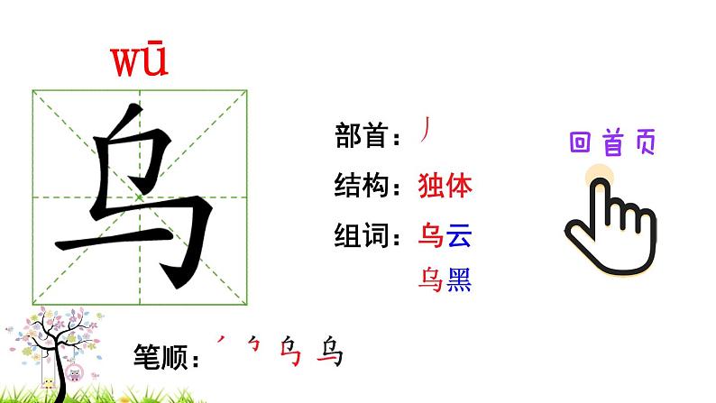 人教版二年级语文下册 16 雷雨（笔顺）课件PPT第3页