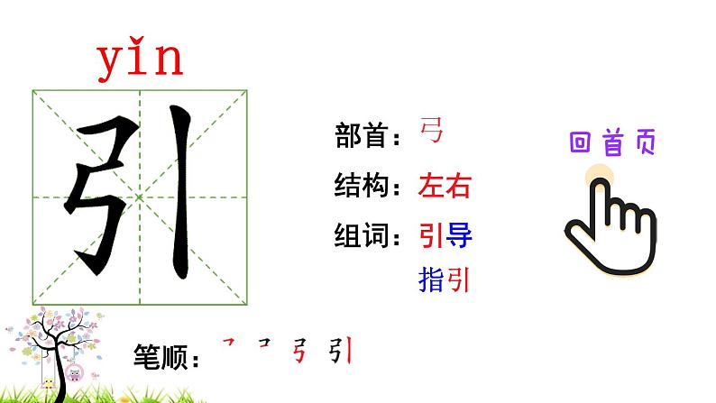 人教版二年级语文下册 4 邓小平爷爷植树（笔顺）课件PPT05