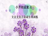 小升初期末总复习文言文古诗词专项训练课件PPT