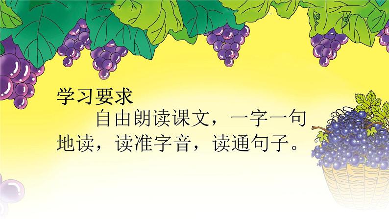 仁寿县文缜小学夏雅莉《葡萄沟》课件02